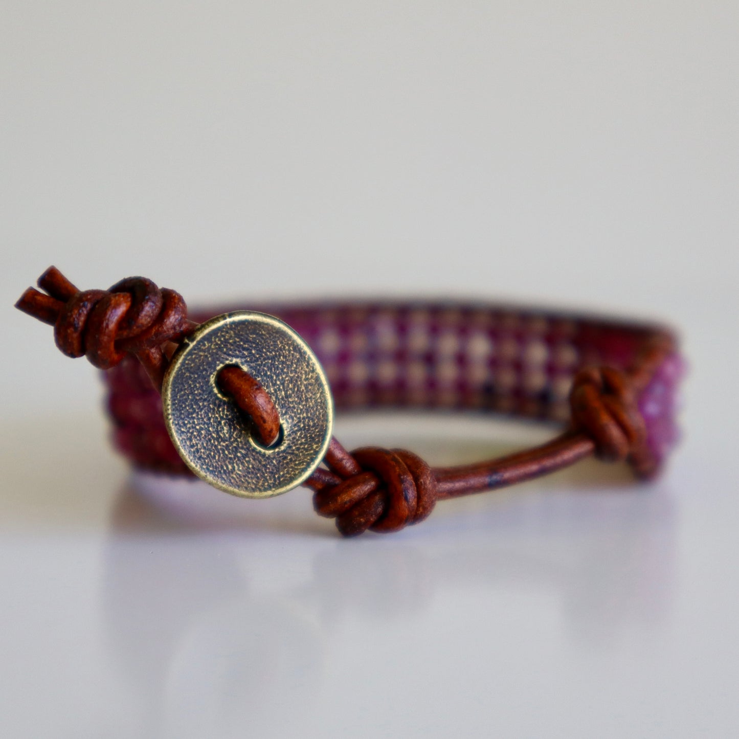 Threefold Rubies Single Wrap