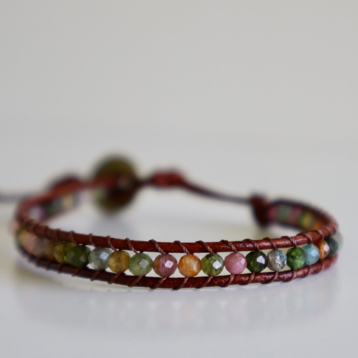 Tiny Tourmaline Single Wrap